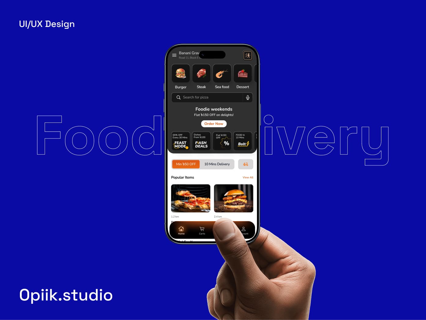 Modern Food Delivery App UI/UX Design for Fast & Seamless Ordering